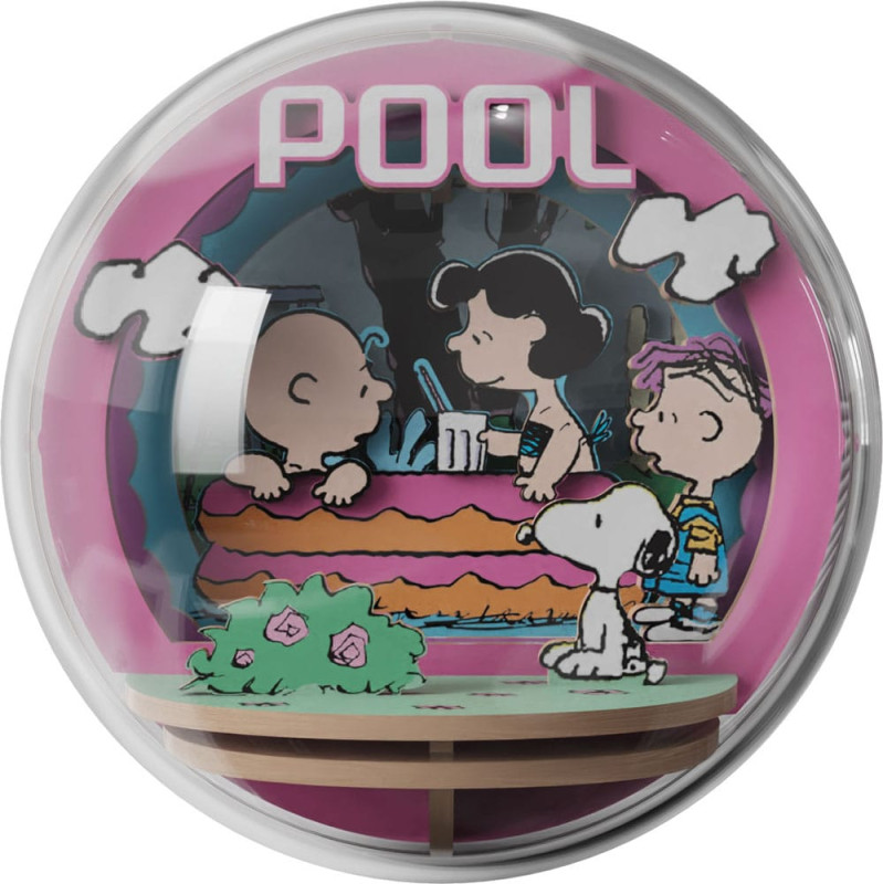 Peanuts Puremind Model Kit Wooden Theater Globe Cool Pool 3