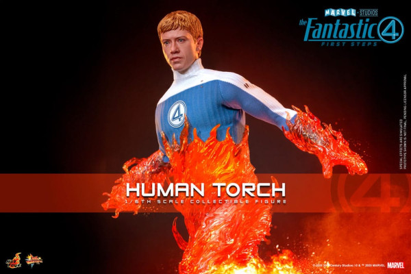 The Fantastic Four: First Steps Movie Masterpiece Action Figure 1/6 Human Torch 30 cm 6