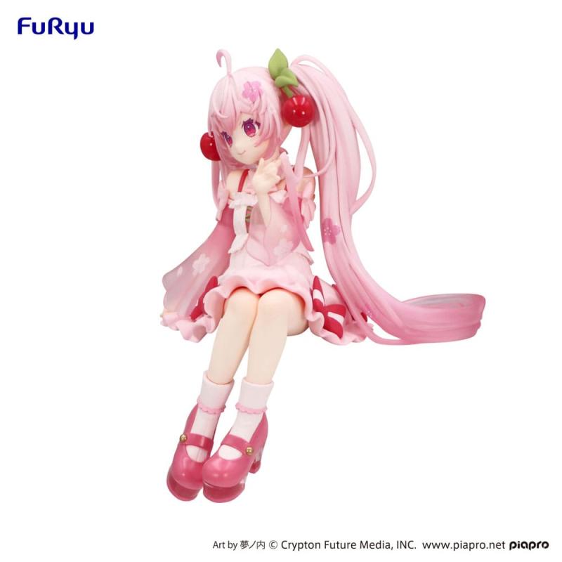 Hatsune Miku Noodle Stopper PVC Statue Sakura Miku 2025 14 cm