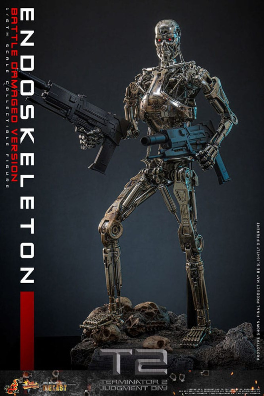 Terminator 2: Judgment Day Movie Masterpiece Action Figure 1/6 Endoskeleton (Battle Damaged Version) 9