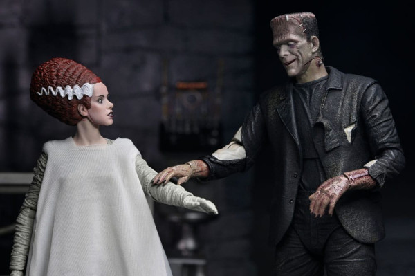 Universal Monsters Action Figures 2-Pack Bride of Frankenstein 90th Anniversary The Monster & His Ma 8