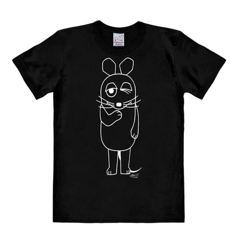 Die Sendung mit der Maus (The Show with the Mouse) Easy Fit T-Shirt Outline Size L