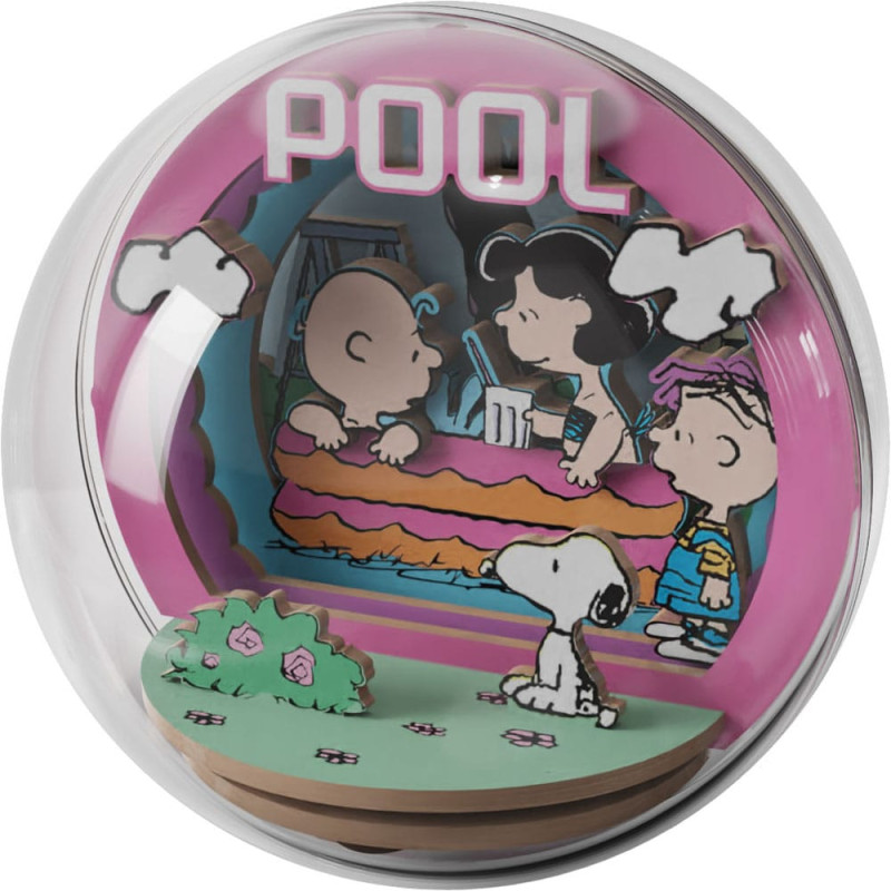 Peanuts Puremind Model Kit Wooden Theater Globe Cool Pool 2