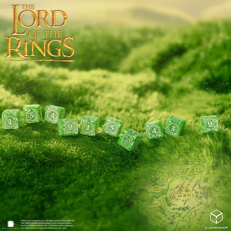 The Lord of the Rings: 10 D6 Dice Set Shire 5