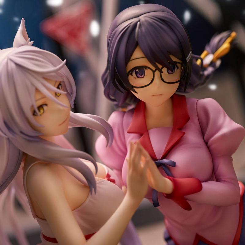 Nekomonogatari Monogatari Series PVC Statues Tsubasa Hanekawa Set (re-run) 19 cm