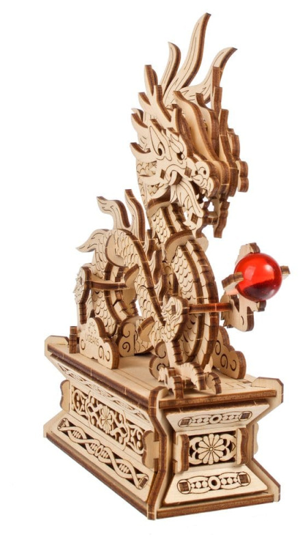 Ugears 3D Wooden Puzzle Wood Dragon 10
