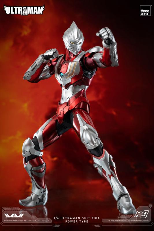 Ultraman: Ultraman Suit Tiga Power Type 1/6 FigZero Action Figure - ThreeZero