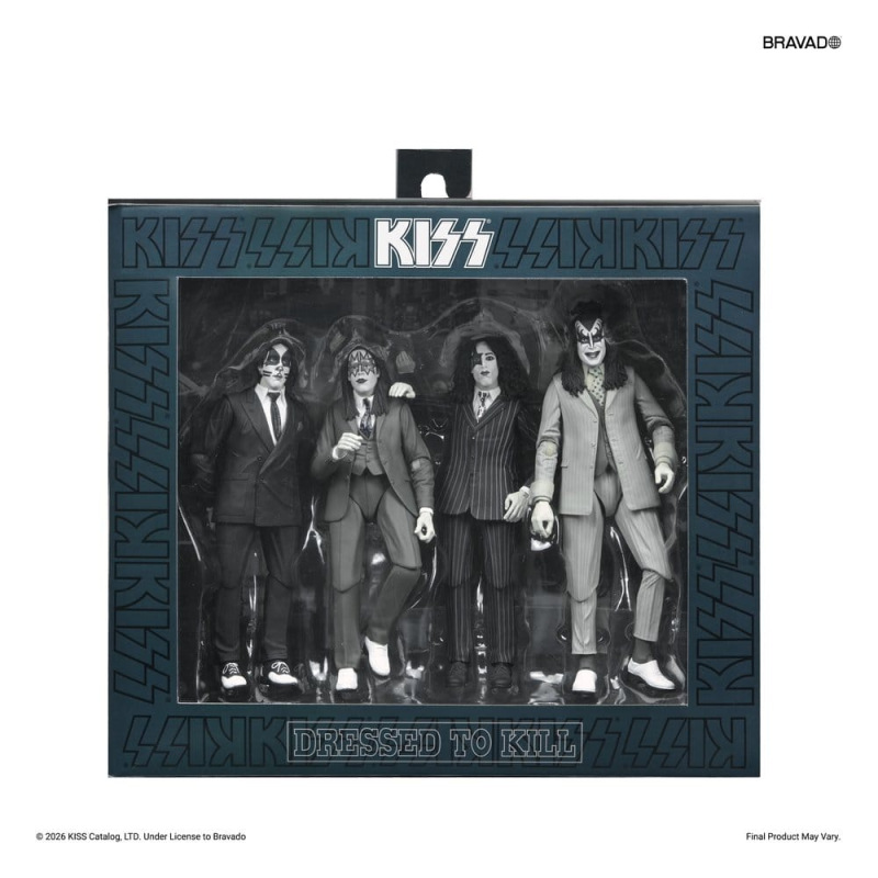 KISS Action Figures 4-Pack Dressed to Kill Album Cover 18 cm 1