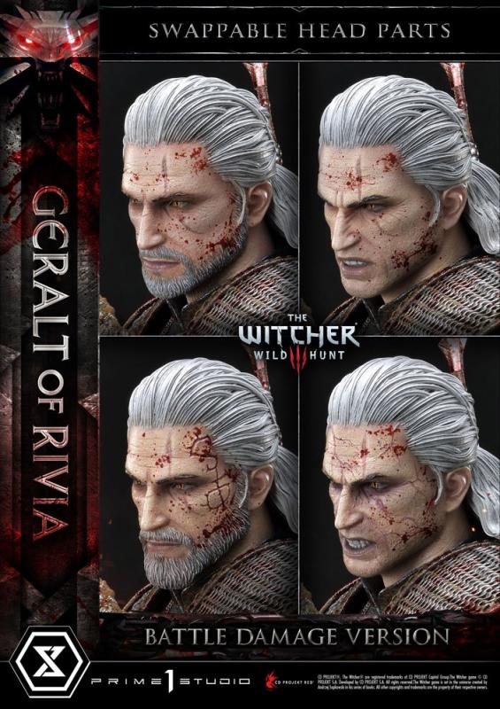 Witcher 3 Wild Hunt: Geralt von Rivia Battle Damage Version 1/3 Statue - Prime 1 Studio