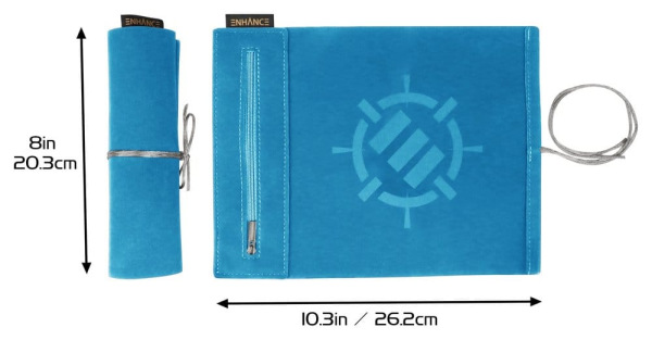 Enhance Tabletop Accessories Roll on a Scroll Dice and Rolling Mat Blue 1