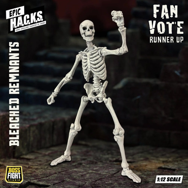 EPIC H.A.C.K.S. Action Figure 1/12 Skeleton Blank Bleached Remnants 1