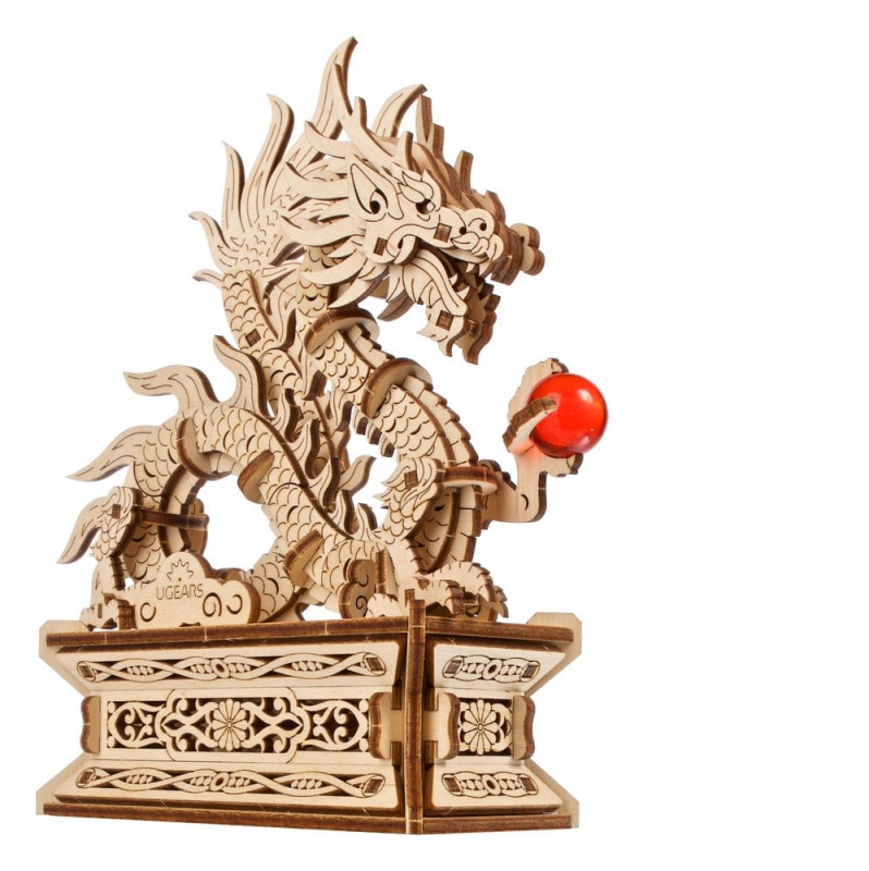 Ugears 3D Wooden Puzzle Wood Dragon 11