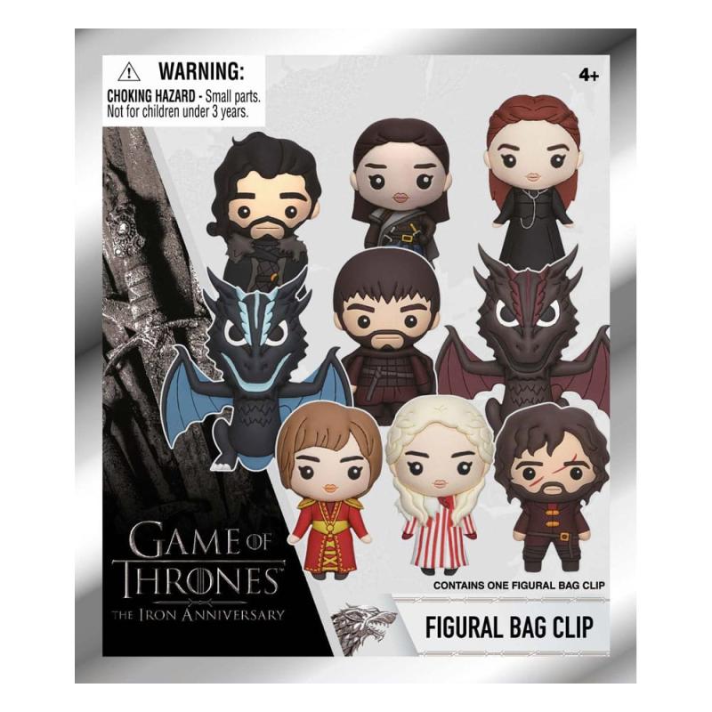 Game of Thrones 3D PVC Bag Clips Series 1 Display (24) 1