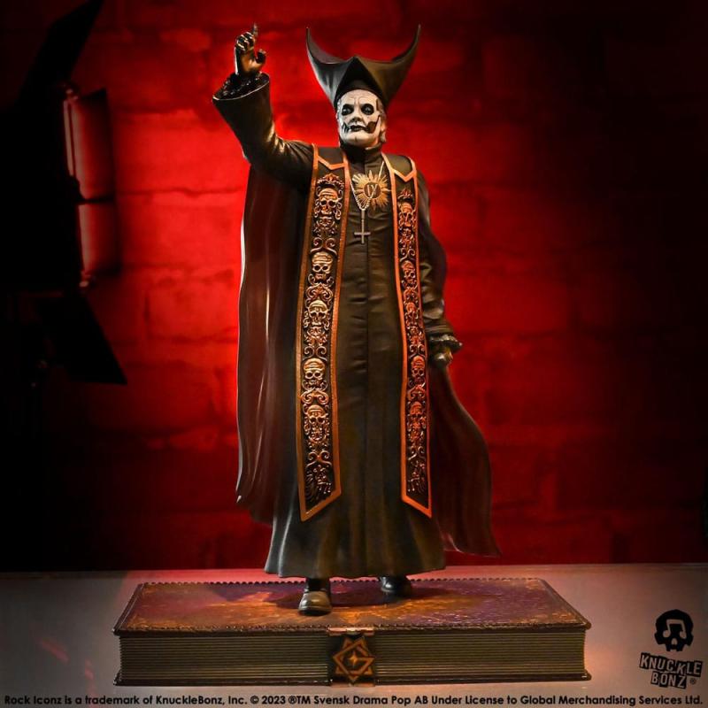 Ghost Rock Iconz Statue 1/9 Papa Emeritus IV (Black Robes) 22 cm