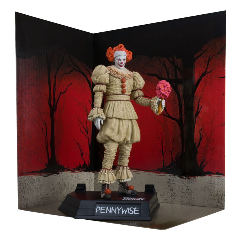 It: Welcome to Derry Movie Maniacs PVC Statue Pennywise (Flashback) (Gold Label) 16 cm 4