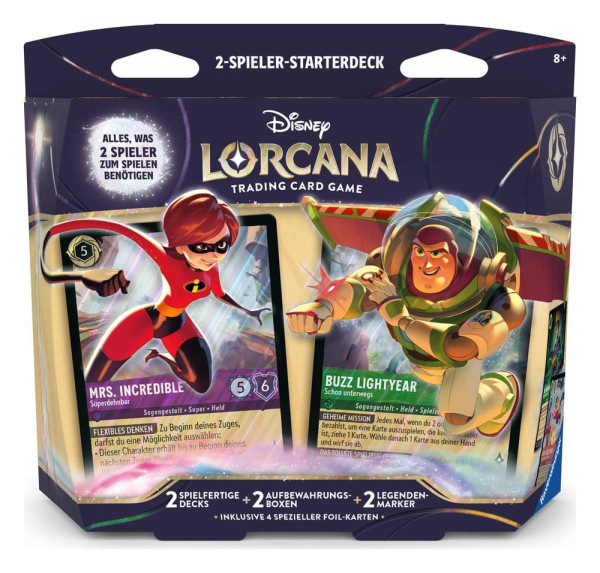Disney Lorcana TCG 2-Player Starter Set *German Edition*