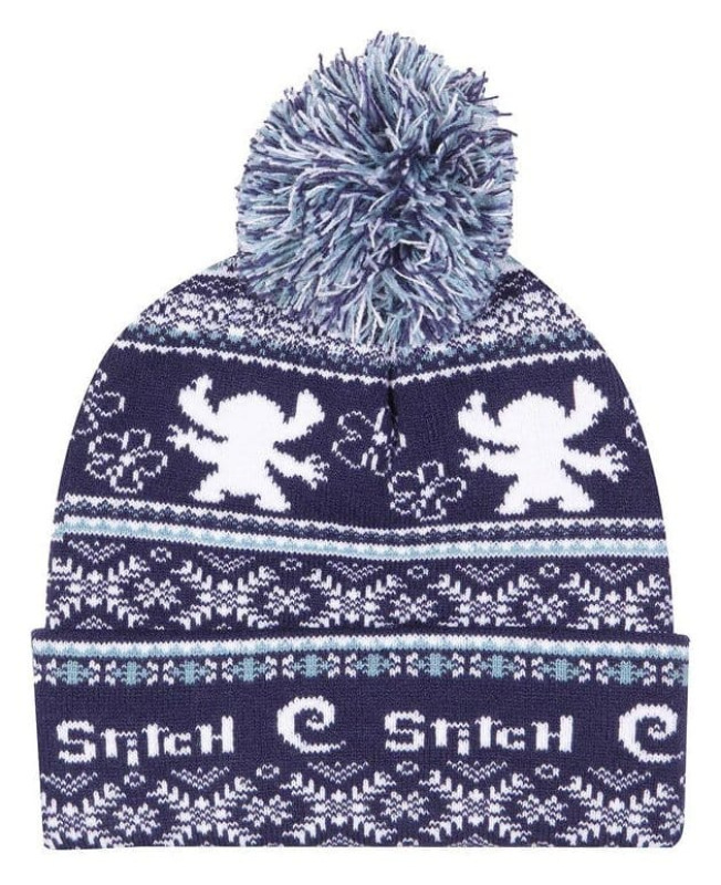 Lilo & Stitch Pom-Pom Beanie Fair Isle