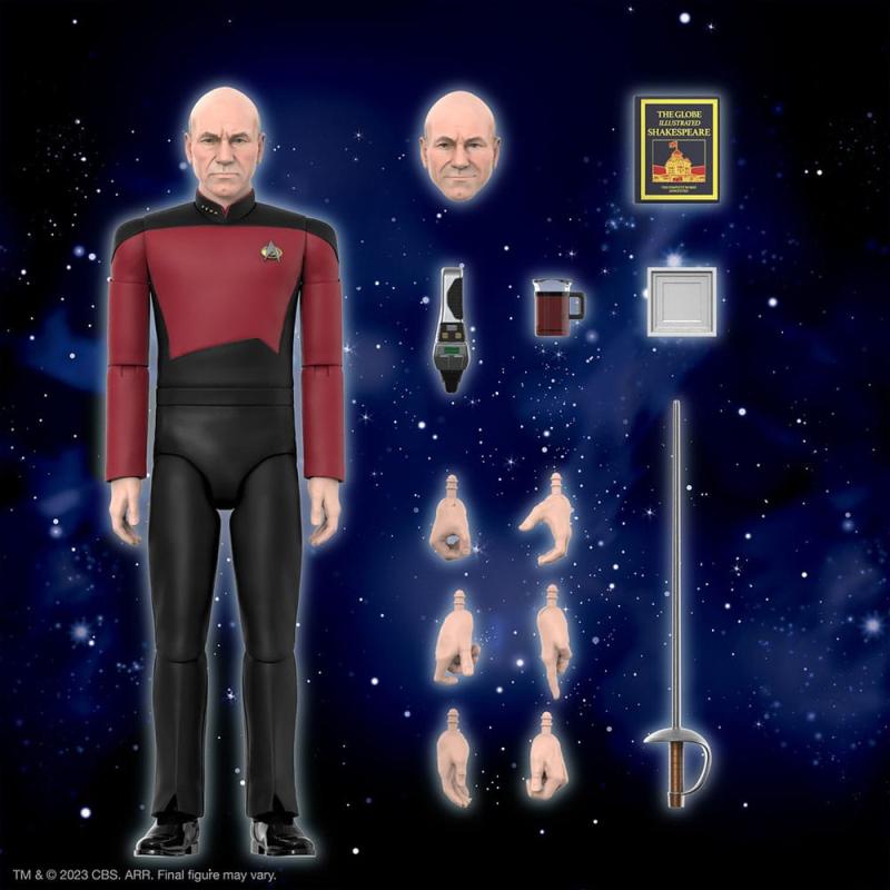 Star Trek The Next Generation: Captain Picard 18 cm Ultimates Action Figure - Super7