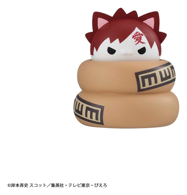 Naruto Mega Cat Project Minifigures 3 cm Nyaruto! Cats of Konoha Village Reboot Blind Box Display (8 7