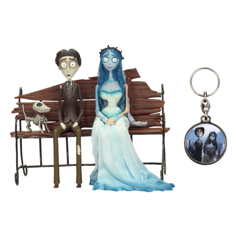 Corpse Bride Gift Set figure & Keyring Victor & Emily 1