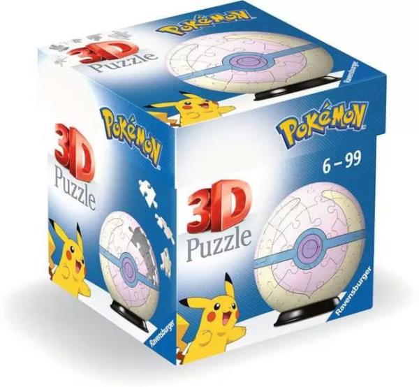 Pokémon 3D Puzzle Pokéballs: Heal Ball (55 pieces)