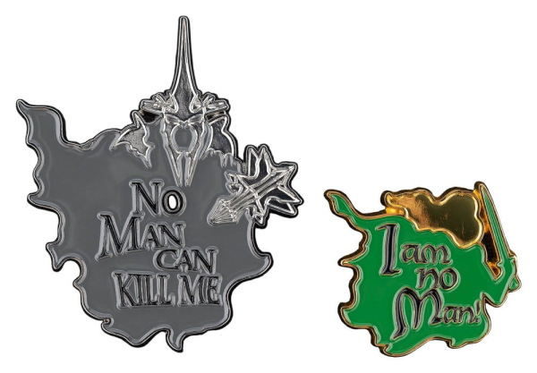 Lord of the Rings Collectors Pins 2-Pack No Man can Kill Me & I Am No Man! 7 cm 1