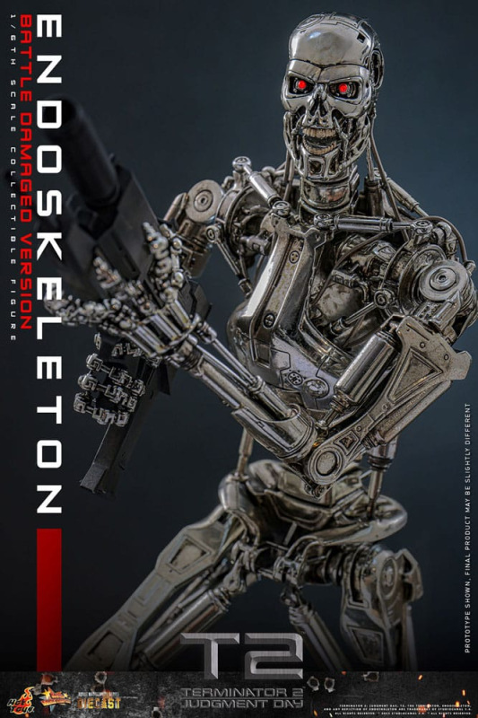 Terminator 2: Judgment Day Movie Masterpiece Action Figure 1/6 Endoskeleton (Battle Damaged Version) 3