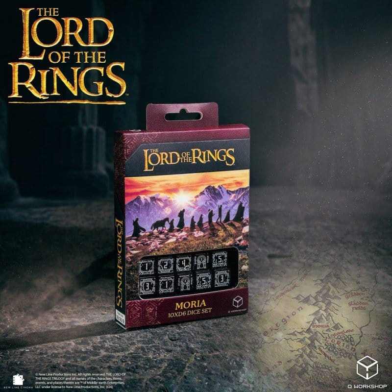The Lord of the Rings: 10 D6 Dice Set Moria (Glow in the dark) 4