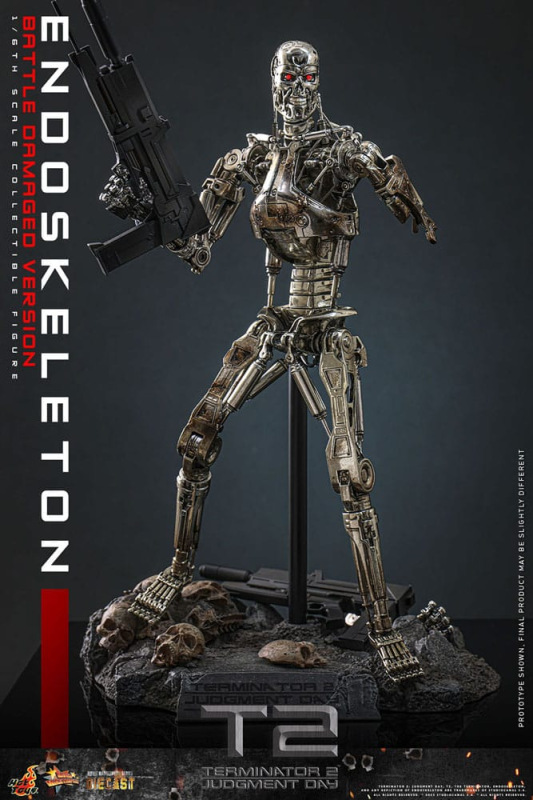 Terminator 2: Judgment Day Movie Masterpiece Action Figure 1/6 Endoskeleton (Battle Damaged Version) 7