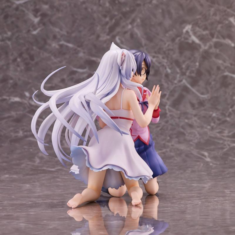 Nekomonogatari Monogatari Series PVC Statues Tsubasa Hanekawa Set (re-run) 19 cm