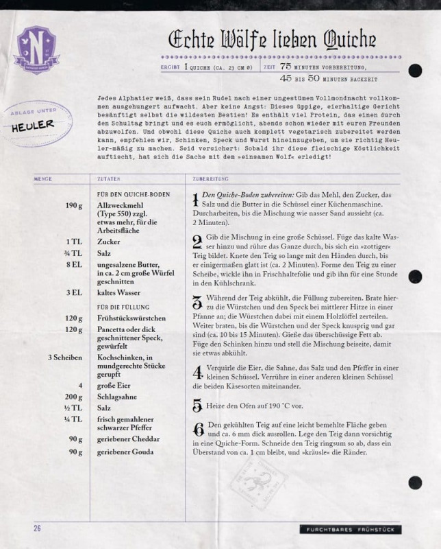 Wednesday: The Official Cookbook - Exceedingly Strange Recipes from Nevermore Academy *German Versio 3