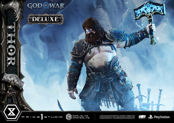 God of War: Ragnarök Real Elite Masterline Series Statue 1/3 Thor Deluxe Version 105 cm 8