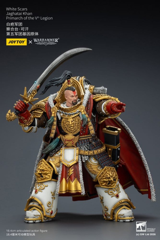 Warhammer The Horus Heresy Action Figure White Scars Jaghatai Khan Primarch of the Vth Legion 19 cm 7