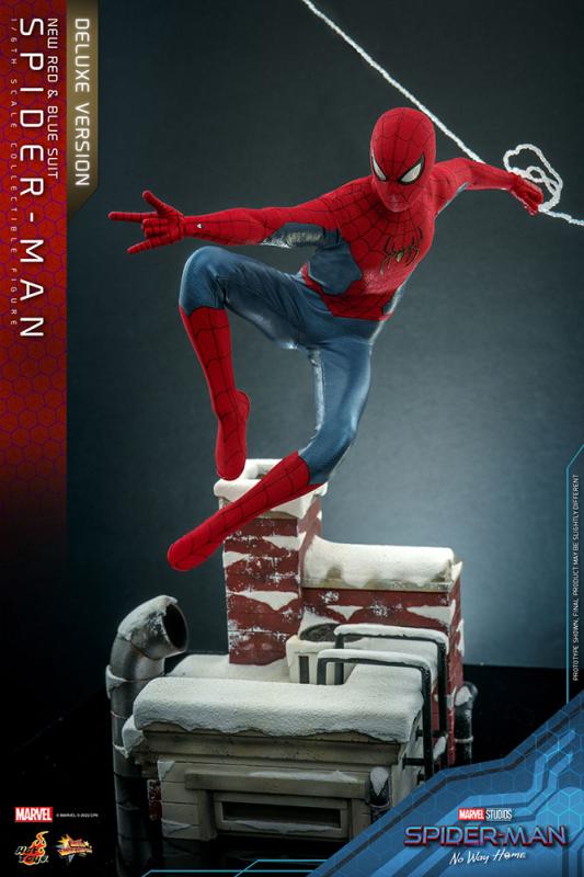 Spider-Man: No Way Home Movie Masterpiece Action Figure 1/6 Spider-Man (New Red and Blue Suit) (Delu