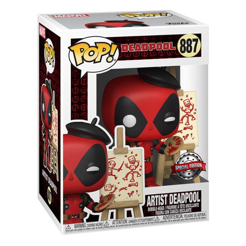 Marvel Deadpool 30th Anniversary POP! Vinyl Figure Artist Deadpool 9 cm 1