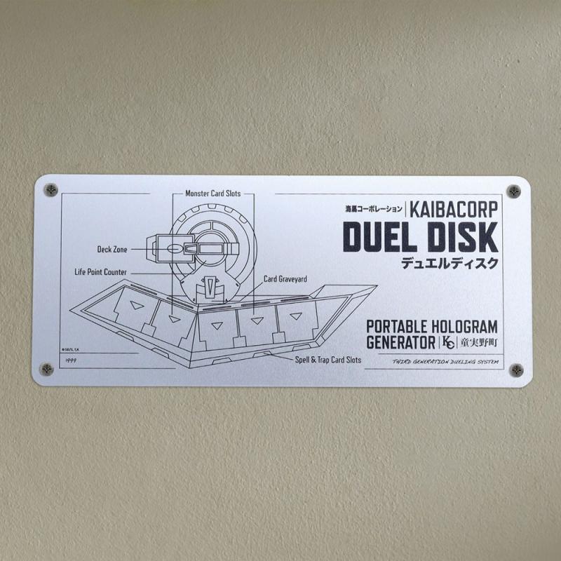 Yu-Gi-Oh! Tin Sign Duel Disk Schematic