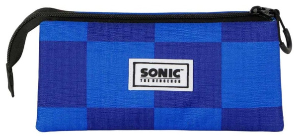 Sonic - The Hedgehog Triple Pencil case SEGA Sight Blue 2