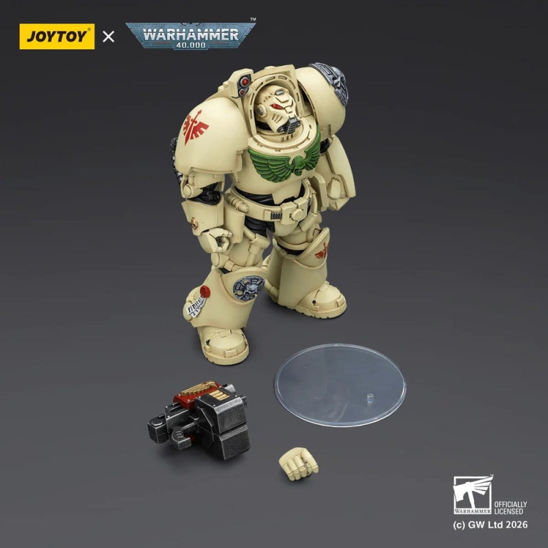 Warhammer 40,000 Action Figure Dark Angels Deathwing Terminator 2 with Power Fist and Storm Bolter 1 3