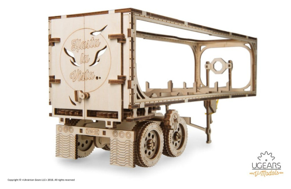 Ugears 3D Wooden Puzzle Trailer for Heavy Boy Truck VM-03 11