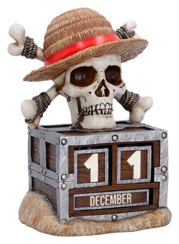 One Piece Perpetual Calendar Luffy Jolly Roger 16 cm 5