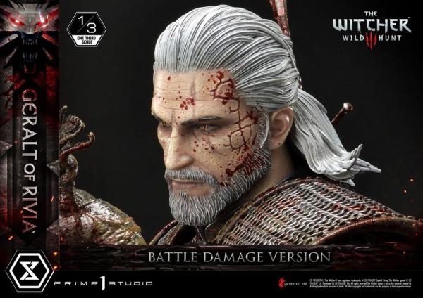 Witcher 3 Wild Hunt: Geralt von Rivia Battle Damage Version 1/3 Statue - Prime 1 Studio
