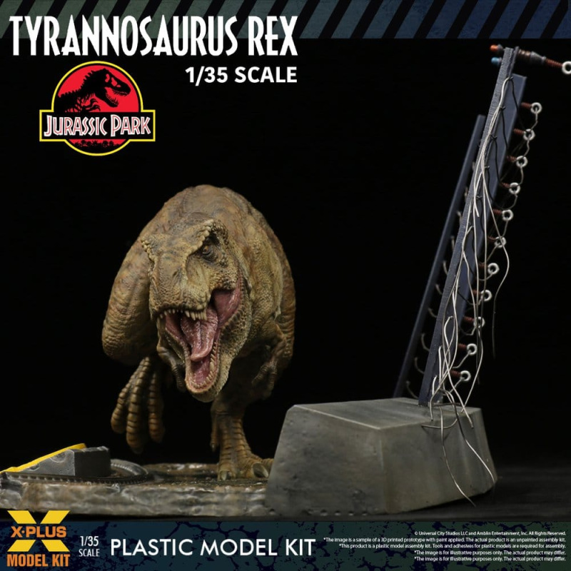 Jurassic Park Plastic Model Kit 1/35 Tyrannosaurus Rex 42 cm 9
