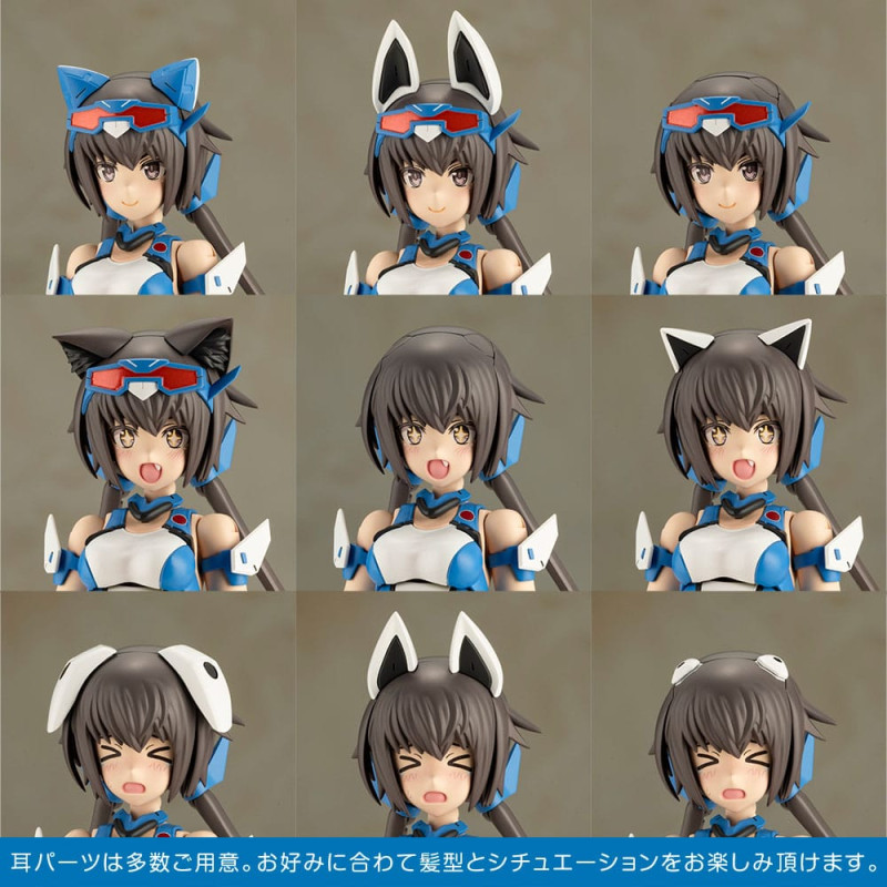 Frame Arms Girl Plastic Model Kit Stylet Swimsuit Blue Impulse Color Ver. 16 cm 13
