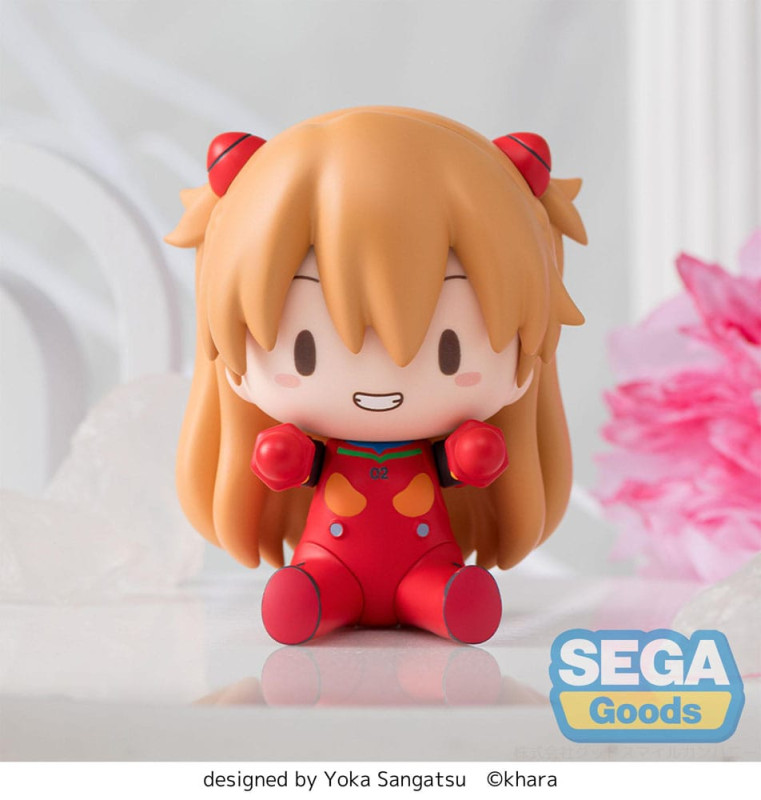 Evangelion: New Theatrical Edition Fuwa Petit Chibi Figure Asuka Plug Suit 8 cm 6