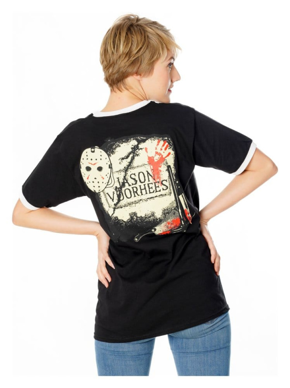 Friday the 13th T-Shirt Life Ring Mask Reverse Size S 8