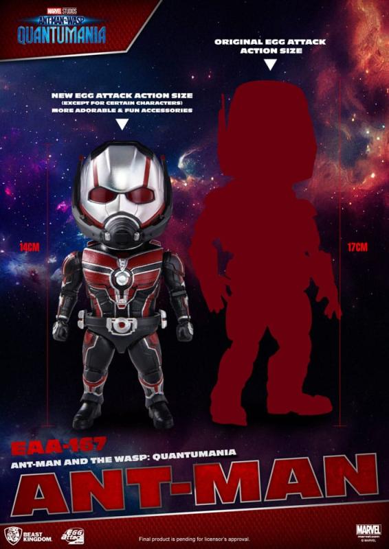 Ant-Man and the Wasp Quantumania: Ant-Man 12 cm Egg Attack Figure - Beast Kingdom Toys