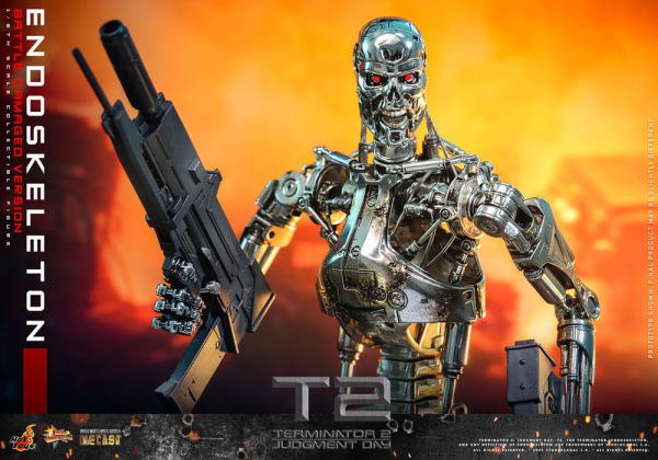 Terminator 2: Judgment Day Movie Masterpiece Action Figure 1/6 Endoskeleton (Battle Damaged Version) 12
