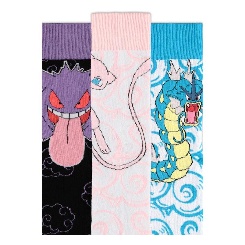 Pokémon Socks 3-Pack Crew 43-46 1