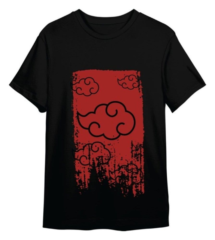 Naruto Shippuden T-Shirt Akatsuki Black Size L 1
