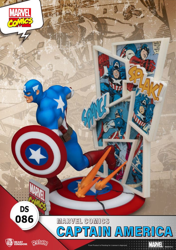 Marvel Comics D-Stage PVC Diorama Captain America 16 cm 3